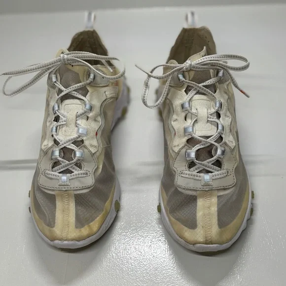 Nike React Element 87 Sail Light Bone Men Size 6.5 Women’s 8 - Picture 3 of 9